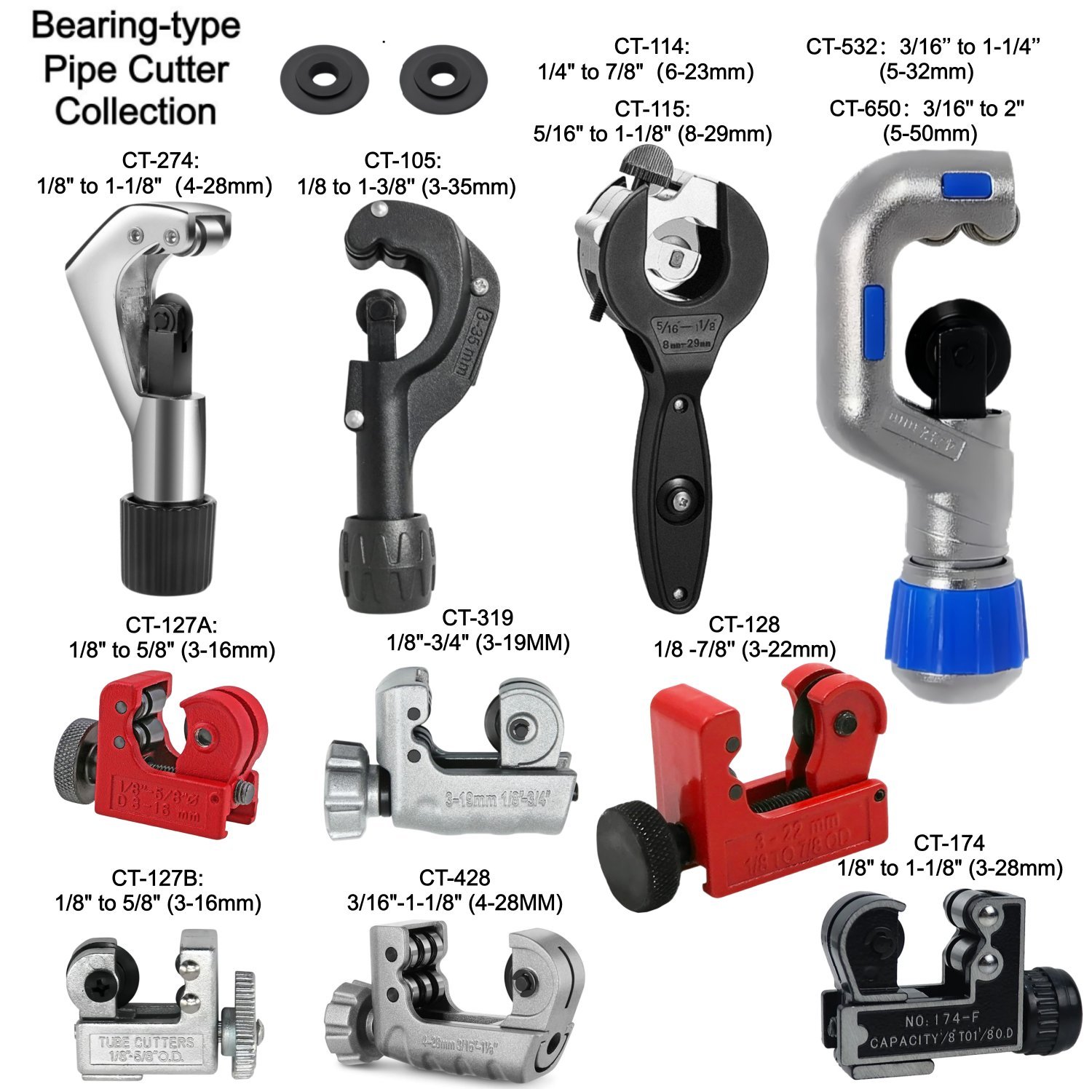 Power Tools List - Bearing-type Pipe Cutter Rotary Manual Device