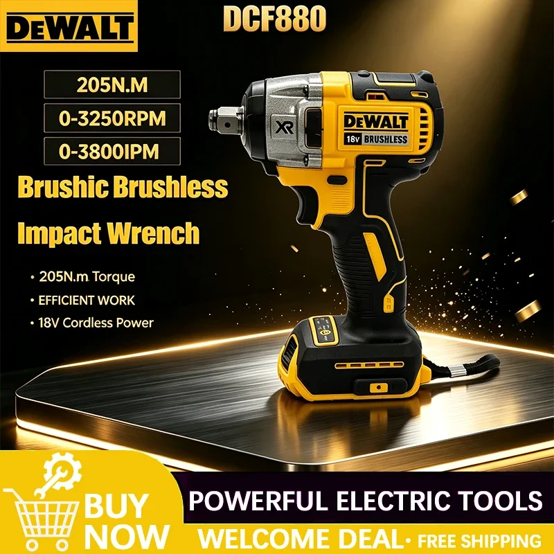 Power Tools Hydraulic - DEWALT Cordless Impact Wrench 3300RPM DCF880