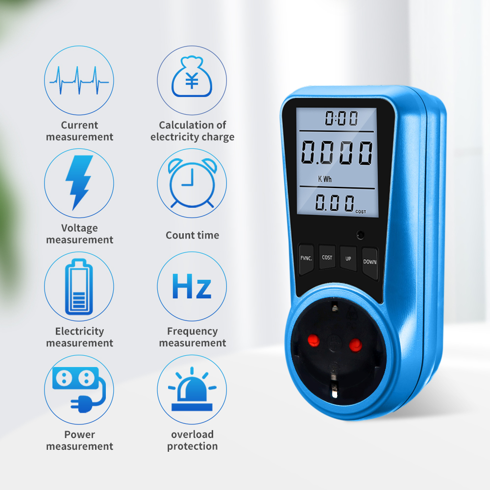 Power Tools Uk Review - Digital Current Meter AC 230V Power