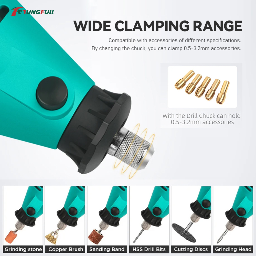 TUNGFULL Mini Electric Grinder - Kit Power Tools 评论和价格