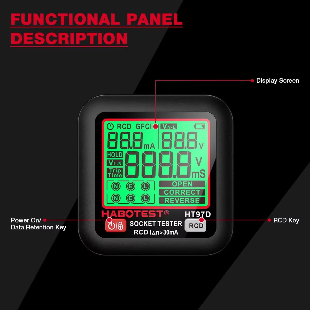 HABOTEST HT97 Digital Socket T - Power Tools Uk Review 评论和价格