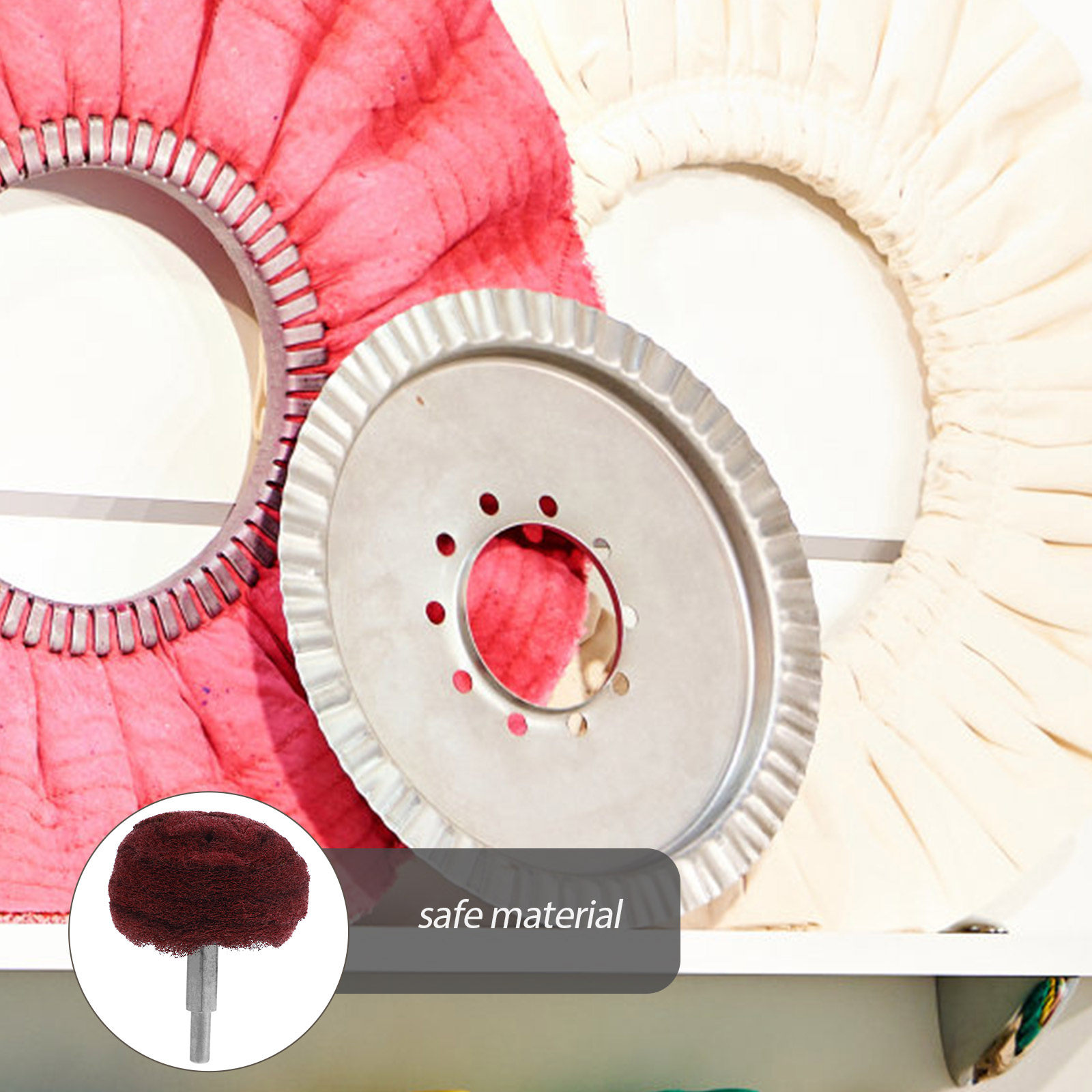 2Pcs Polishing Wheel Set Abras - Kit Power Tools 评论和价格