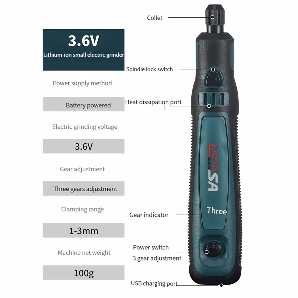 Cordless Rotary Tool Kit 3-Spe - Kit Power Tools 评论和价格