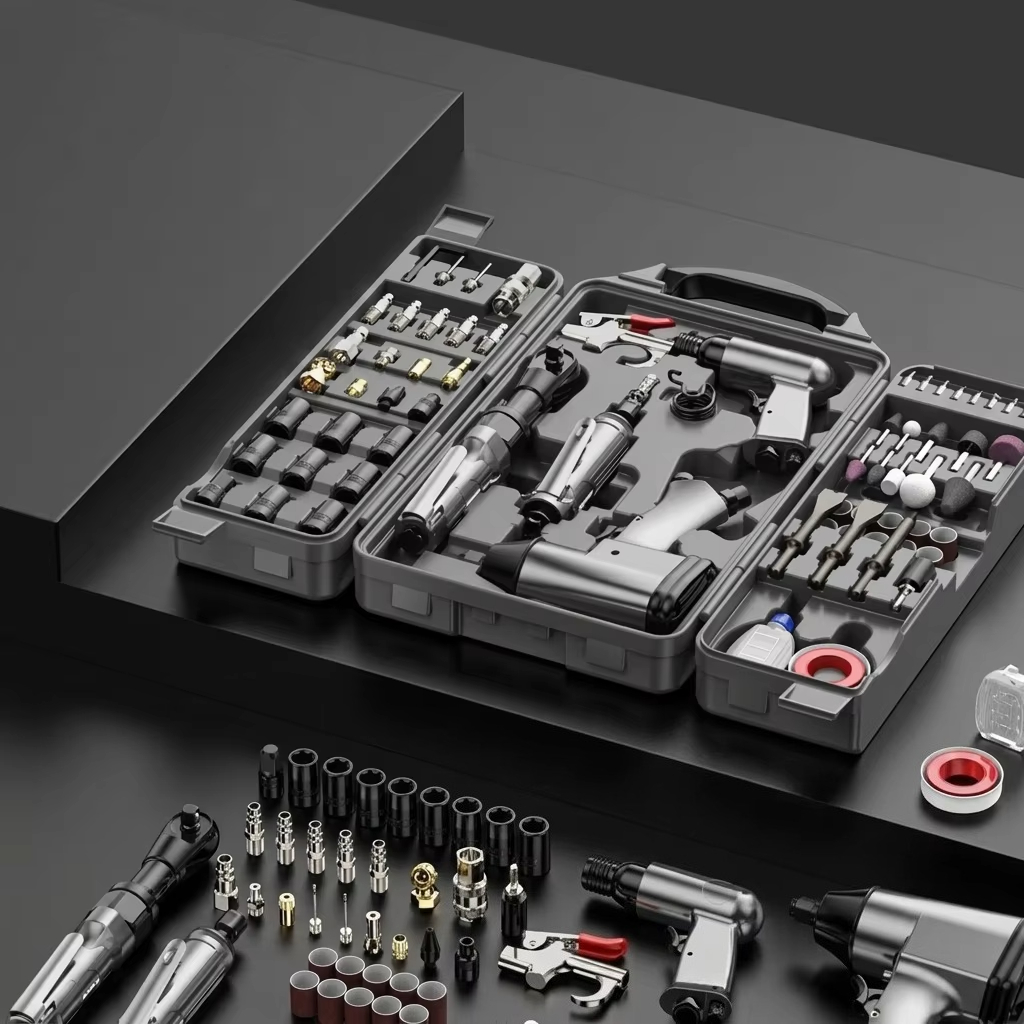 71-Piece Heavy-Duty Pneumatic  - Kit Power Tools 评论和价格
