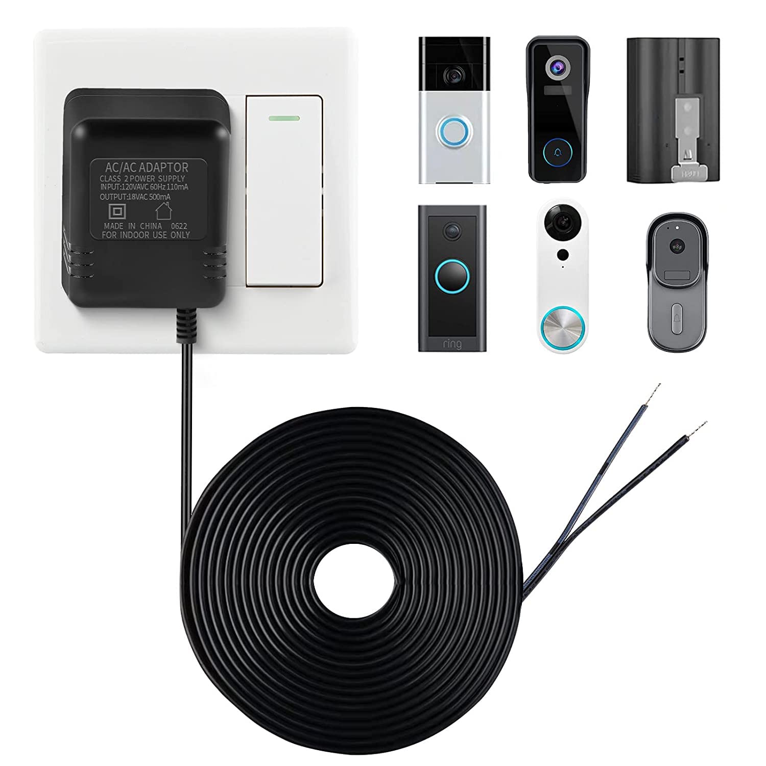 18V 500mA Doorbell Adapter, Vi - Power Tools List 评论和价格
